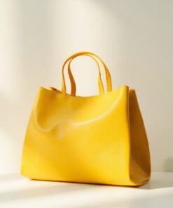 Sac à Main en Cuir Végétal – Jaune Mangue